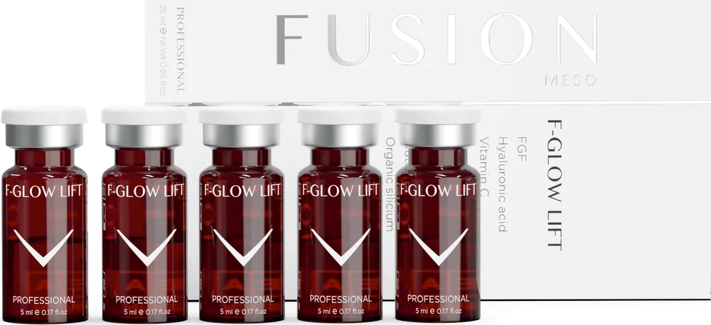 Fusion Meso F-GLOW LIFT – Işıltı Lifting Kokteyli, 5 x 5 ml kutu