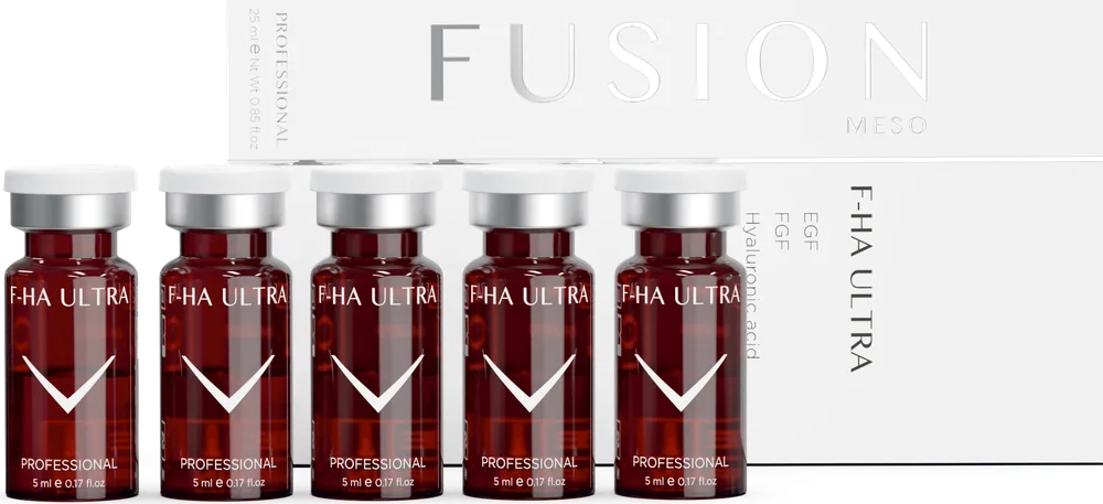 Fusion Meso F-HA ULTRA – Büyüme Faktörlü Nem Kokteyli, 5 x 5 ml kutu