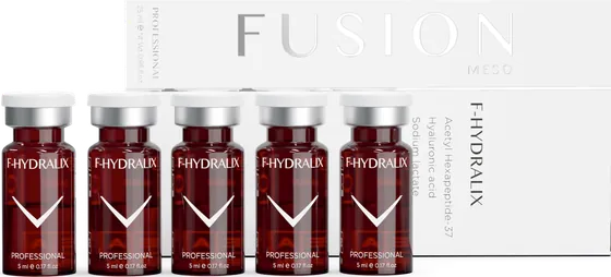 Fusion Meso F-HYDRALIX Yoğun Nem Kokteyli kutu ve flakonlar