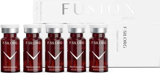 Fusion Meso F-SILORG Organik Silisyum kutu ve flakonlar