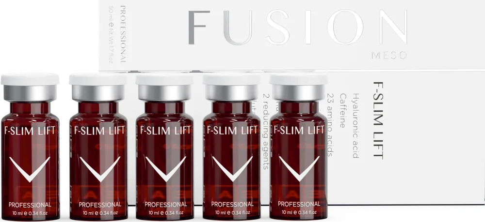 Fusion Meso F-SLIM LIFT – Yüz İnceltici Anti-Aging Kokteyli, 5 x 10 ml kutu