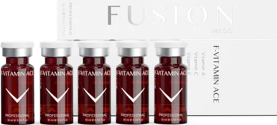 Fusion Meso F-VITAMIN ACE Anti-Aging Vitamin Kokteyli kutu ve flakonlar