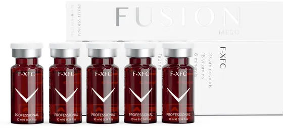 Fusion Meso F-XFC Biyorevitalizasyon Kokteyli kutu ve flakonlar