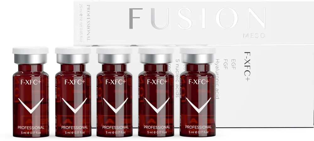 Fusion Meso F-XFC+ – Biyorevitalizasyon Kokteyli (40+), 5 x 5 ml kutu